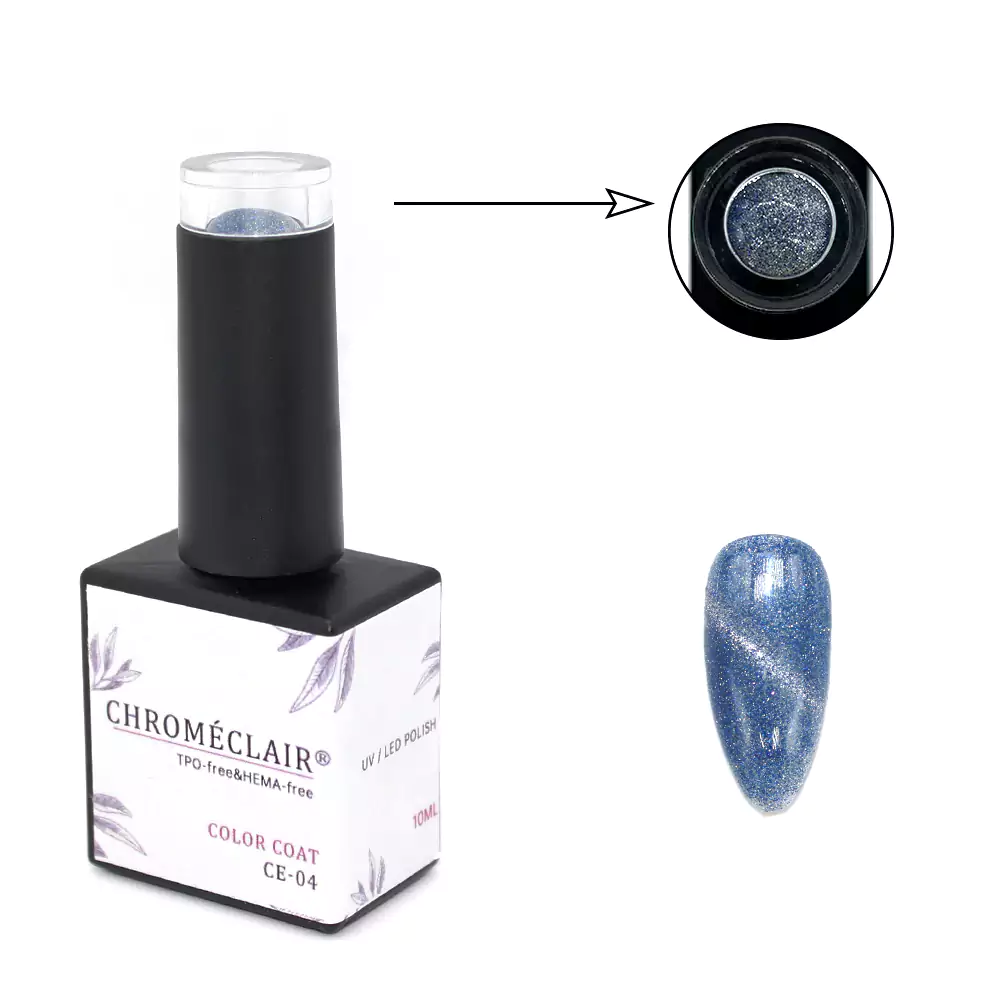 Smalto gel senza Hema e senza TPO Cat Eye CE0410ml CHROMÉCLAIR