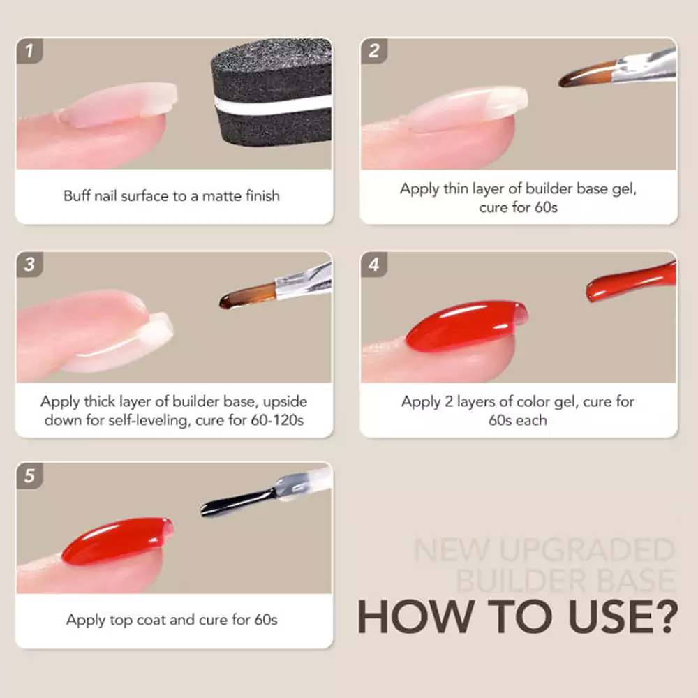 Hema-Free and Tpo-Free Liquid Builder Gel-2 -CHROMÉCLAIR