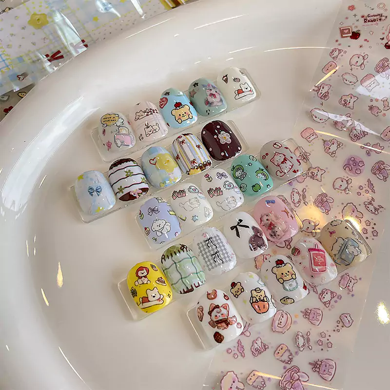 Nail Foil Transfer Stickers 10 rolls/Box - Image 3