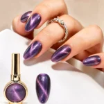 Smalto gel Cat Eye colore viola senza HEMA e senza TPO CE12