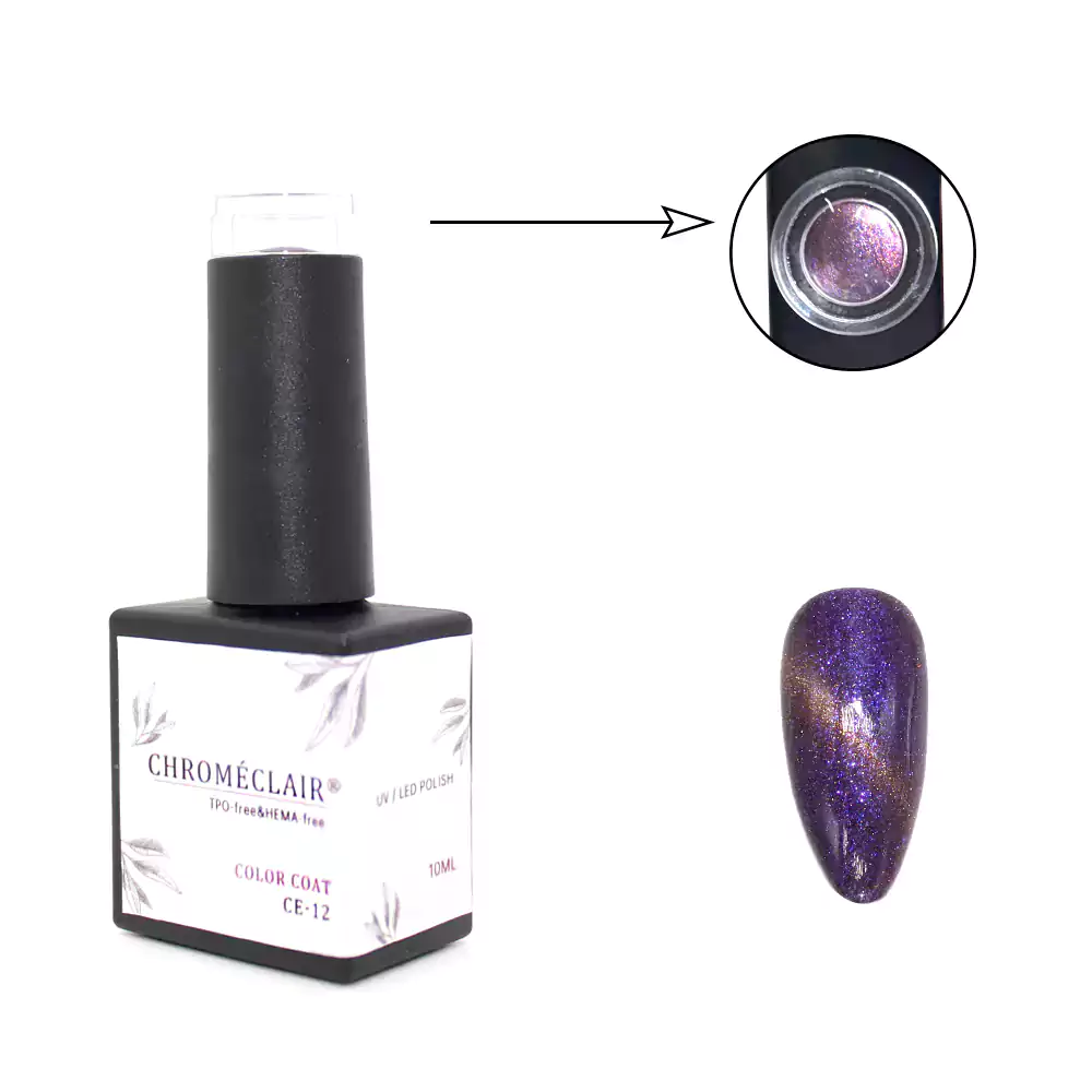 10 ml Cat Eye Gel-Nagellack, frei von HEMA und TPO, CE12