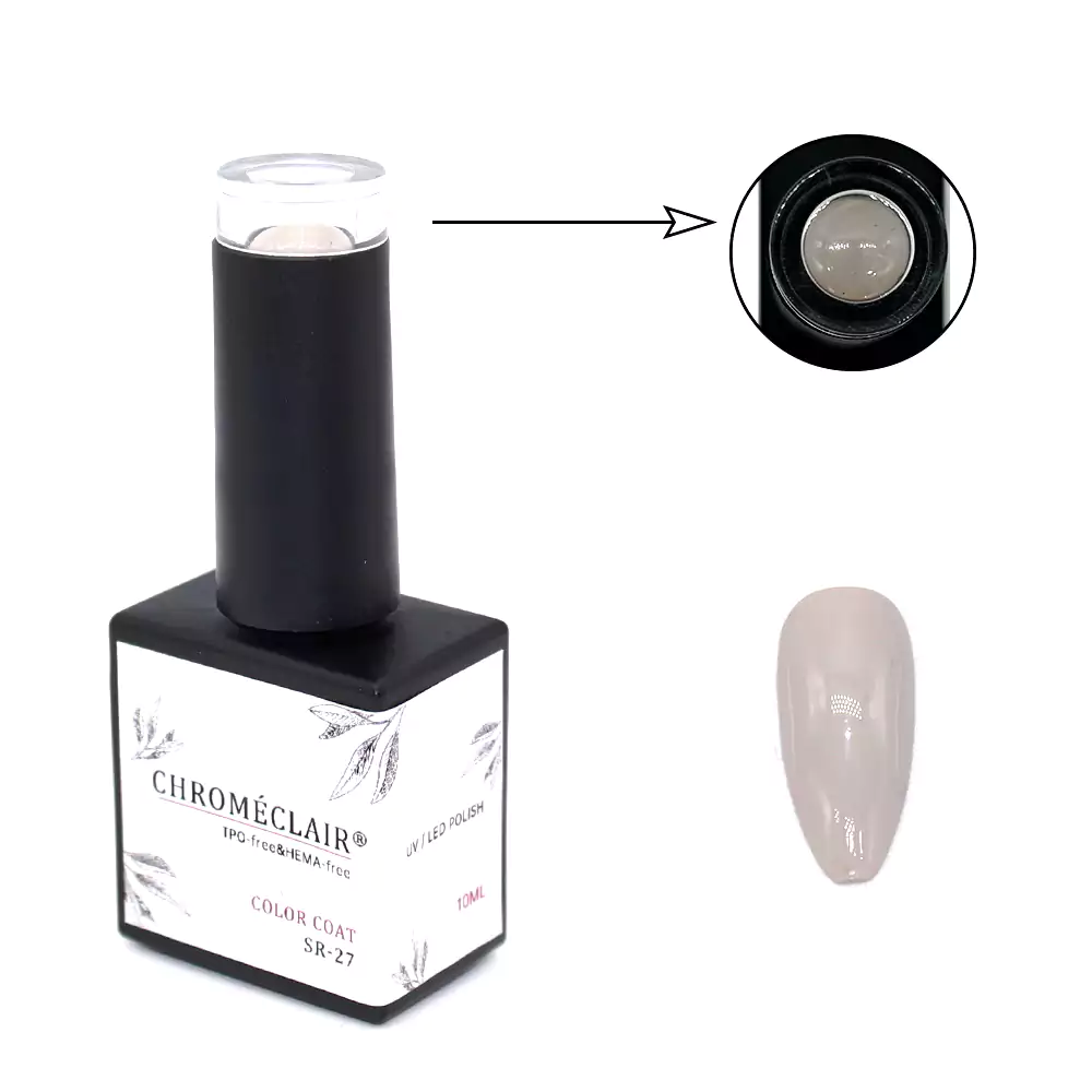 HEMA&TPO FREE SOLID COLOR SR-27 10ML CHROMÉCLAIR