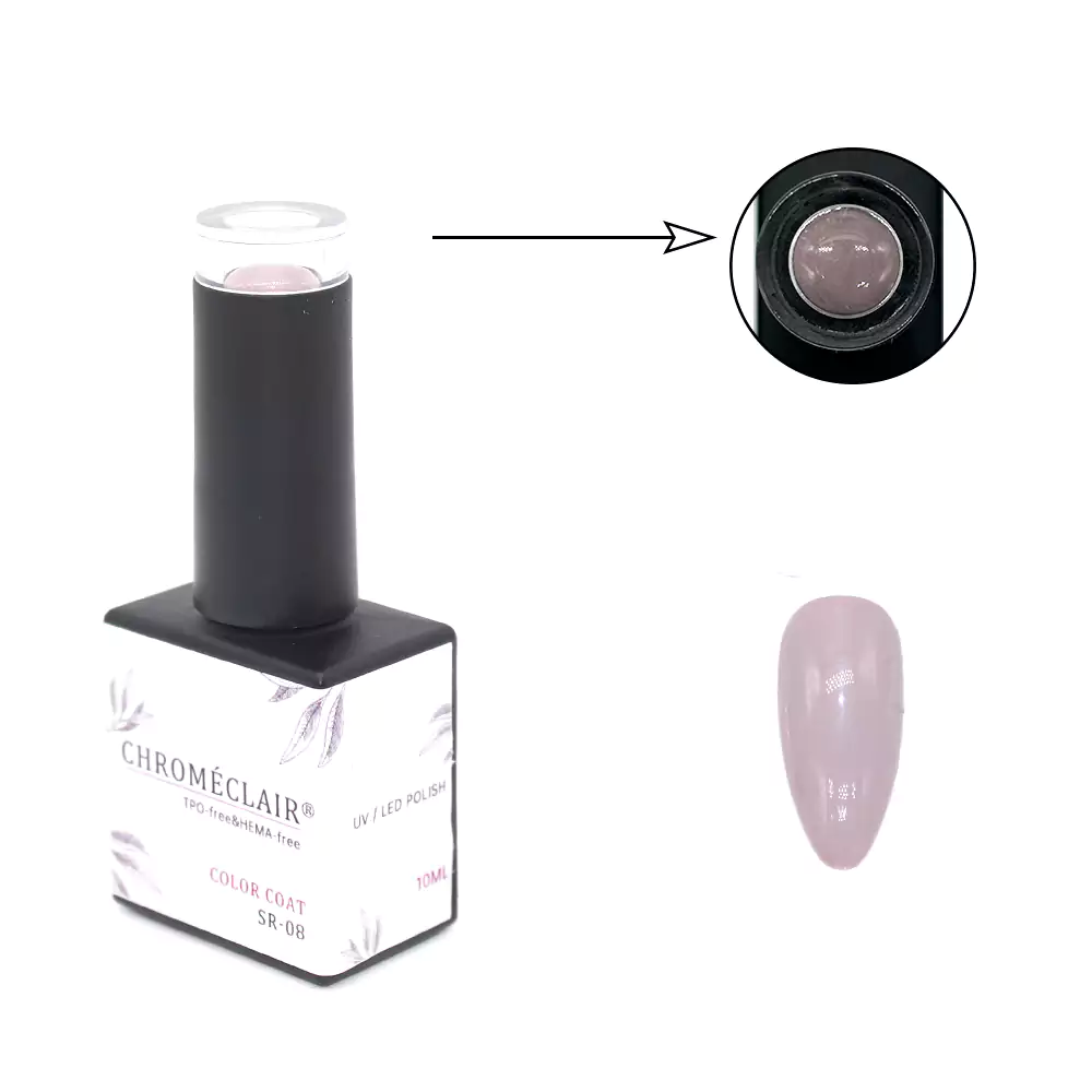 HEMA&TPO FREE SOLID COLOR SR-08 10ML CHROMÉCLAIR