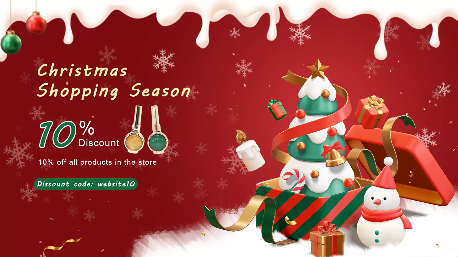 Banner natalizio - Smalto gel CHROMÉCLAIR