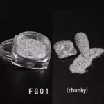 Crystal nail powder-FG01 CHROMÉCLAIR