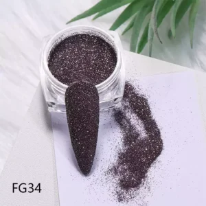 Crystal nail powder-FG34 CHROMÉCLAIR