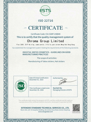 Chroma Group Limited_ISO